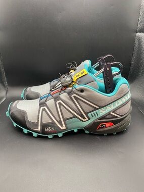 Salomon Speedcross 3 Trail Running Shoes Women’s Size 8 Blue Gray Lightweight